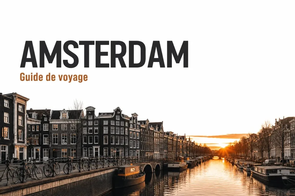Que faire à Amsterdam : vue des canaux et des façades historiques de la ville