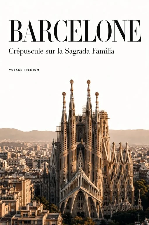 Que faire à Barcelone : vue éditoriale de la Sagrada Família à Barcelone