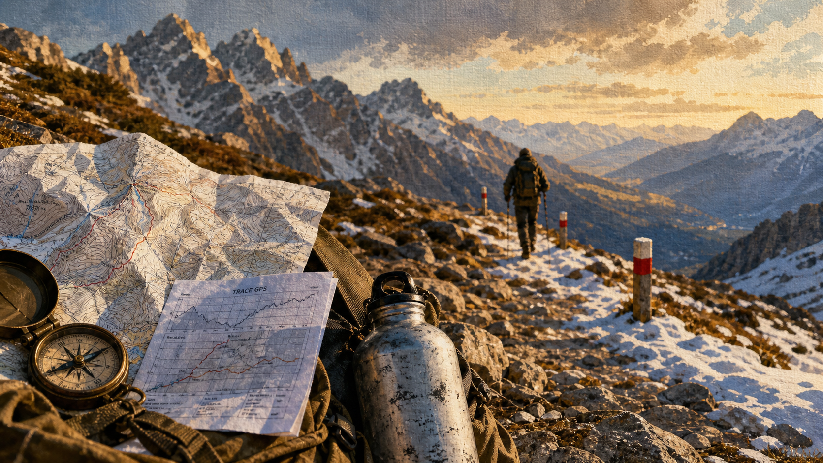 GR 5 Alpes : carte, boussole et col enneigé sur 620 km, 40 étapes