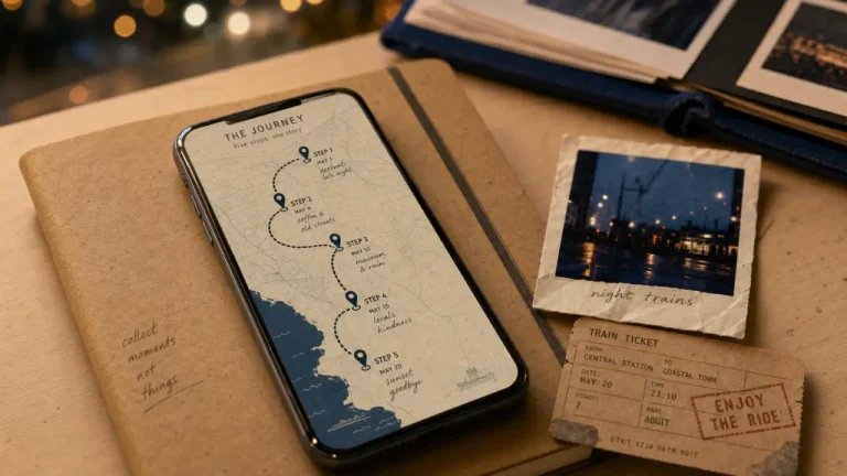 polarsteps app : carte et steps de voyage sur smartphone