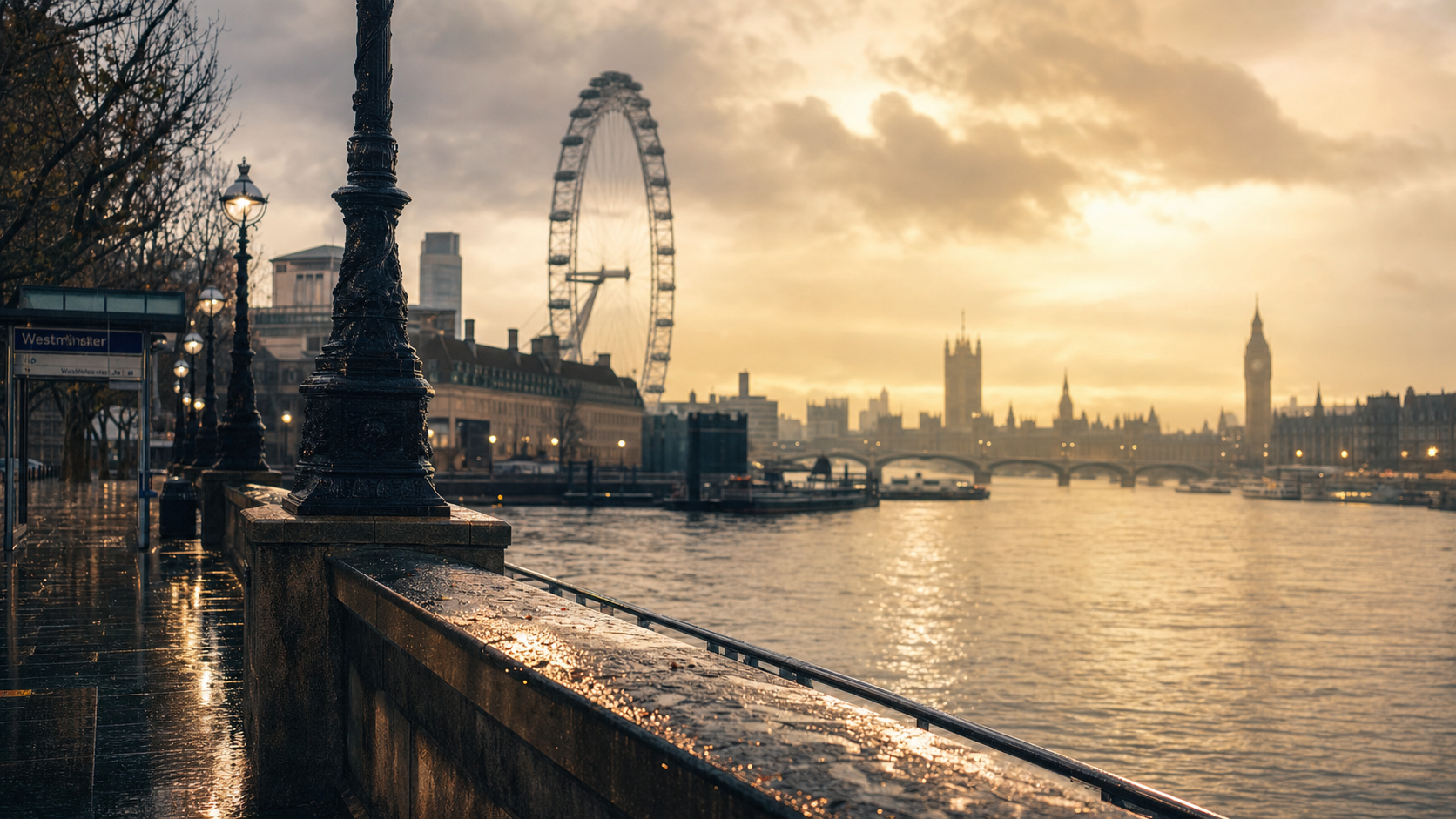 Que faire à Londres : vue sur Westminster et la Tamise, London Eye et Big Ben