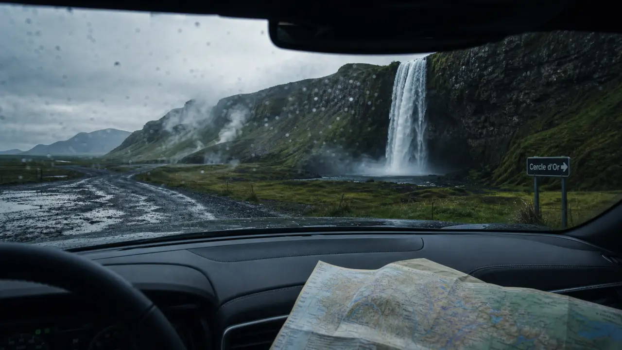 Road trip islande 7 jours : cascade Seljalandsfoss sur la route 1