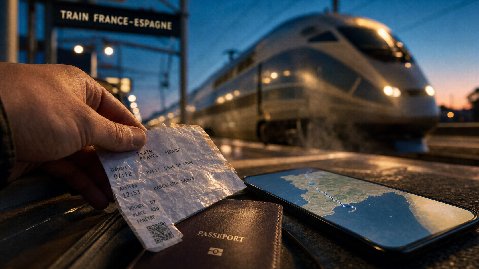 Train France Espagne : billet et itinéraire pour l’achat à partir de 9 €