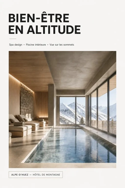 hôtels design l’Alpe-d’Huez : espace spa et bien-être dans un hôtel premium