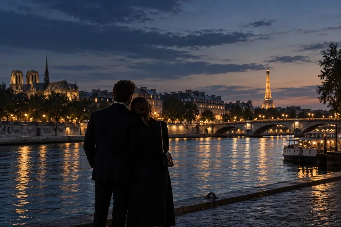 Week-end Île-de-France amoureux au bord de la Seine à Paris