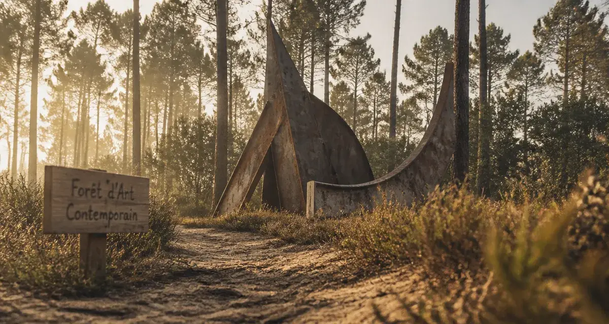 Foret d art contemporain : sculpture monumentale dans les Landes